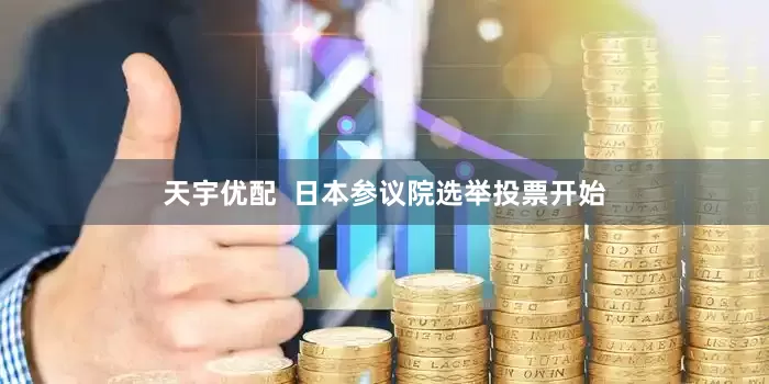 天宇优配  日本参议院选举投票开始